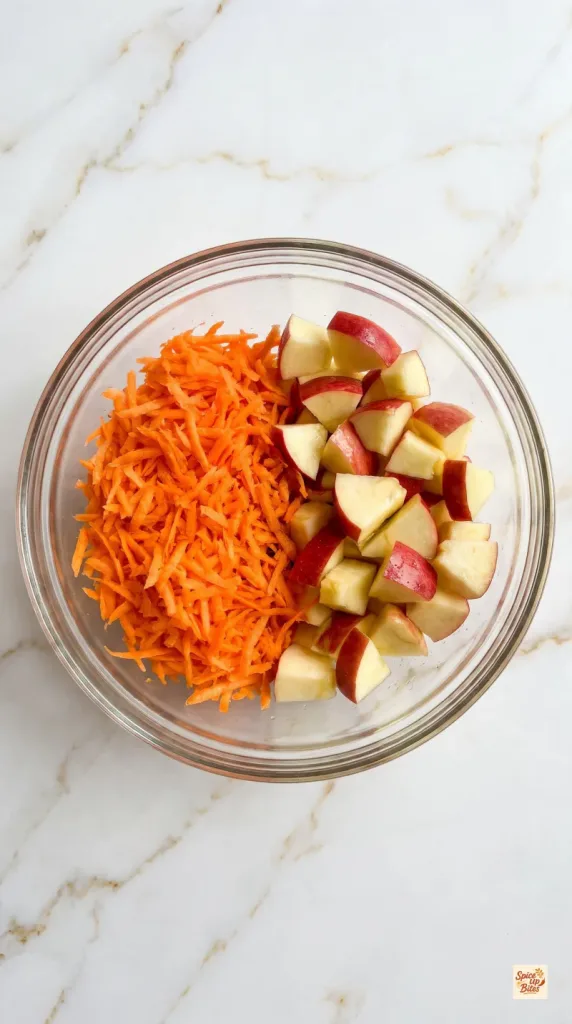 Step 1: Prepare the Carrots and Apples