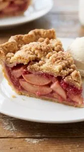 Apple Raspberry Pie with Crumb Topping