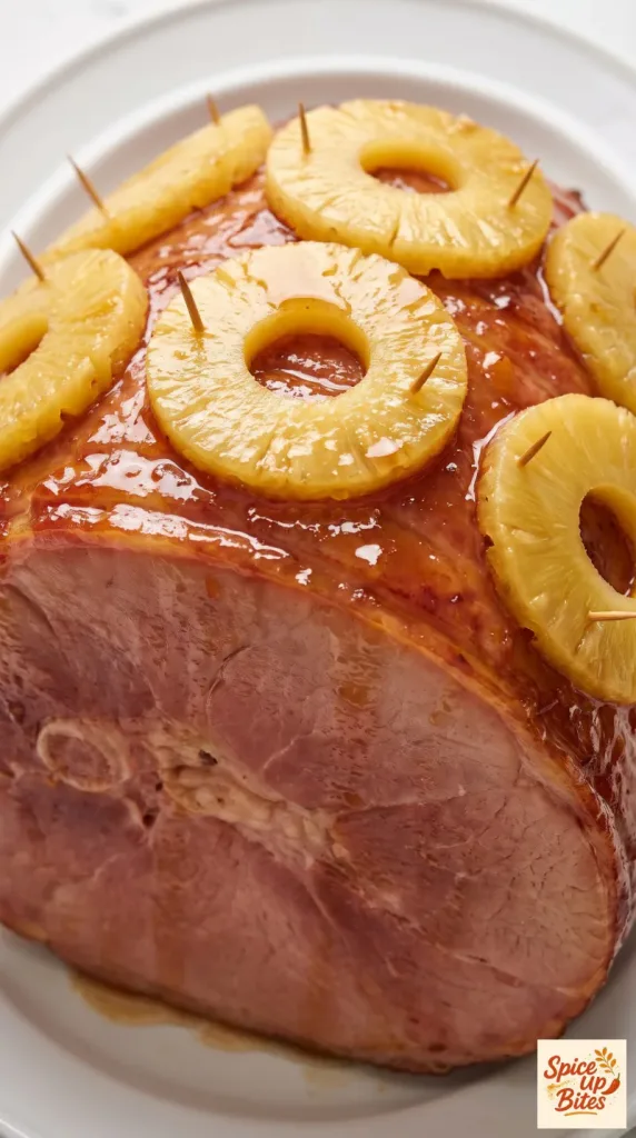 Baked Ham with Brown Sugar and Pineapple
