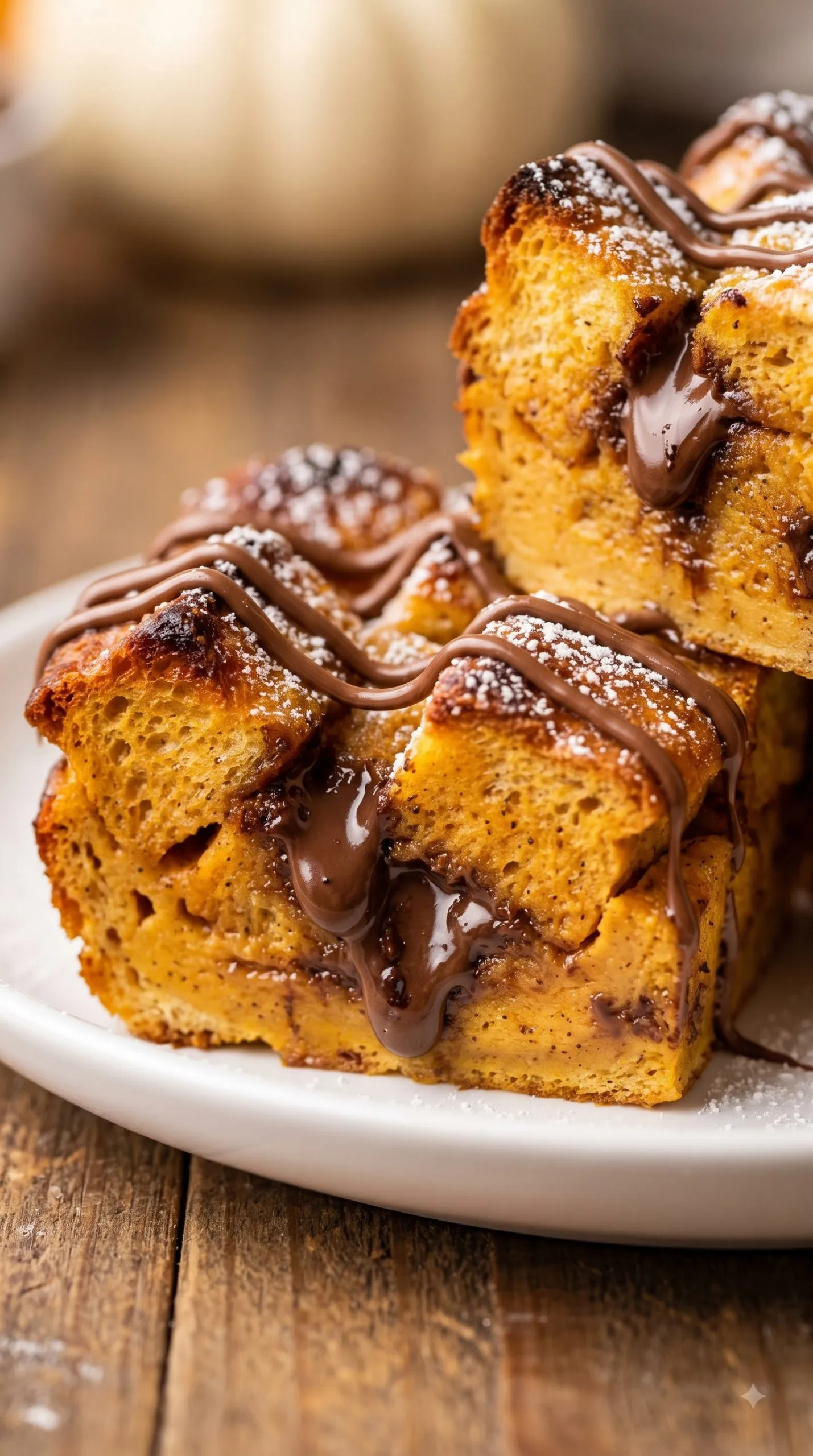 Why this Baked Pumpkin Nutella French Toast works