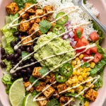 Baked Tofu Burrito Bowl
