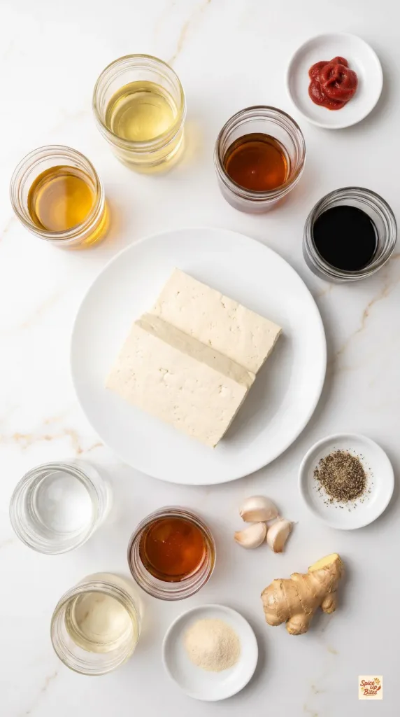 Ingredients for Black Pepper Tofu &ldquo;Chicken&rdquo; Steaks