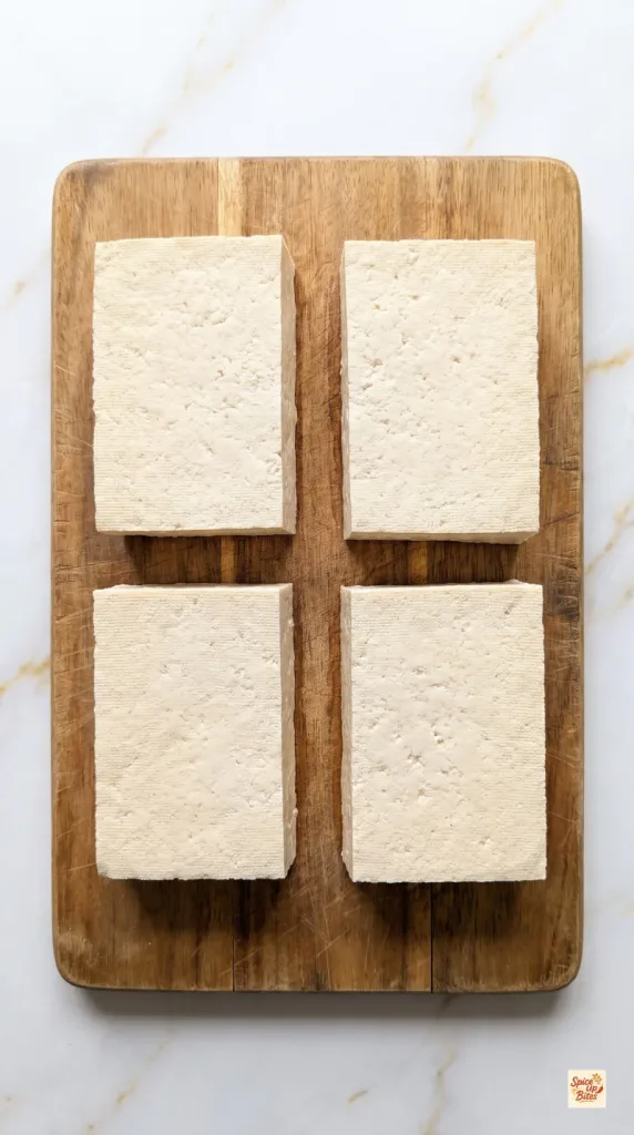 Step 1: Press and Slice the Tofu