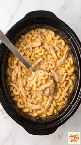 Crockpot Buffalo Chicken Mac and Cheese — hero