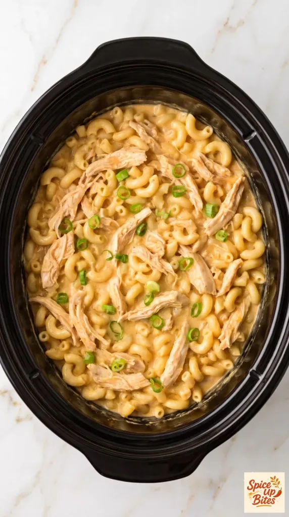 Crockpot Buffalo Chicken Mac and Cheese — science