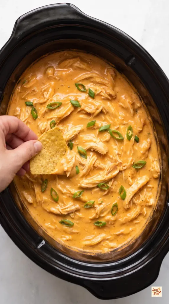 Crockpot Buffalo Chicken Dip
