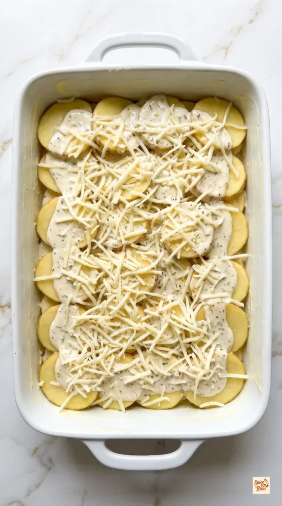 Step 4: Layer the Potatoes