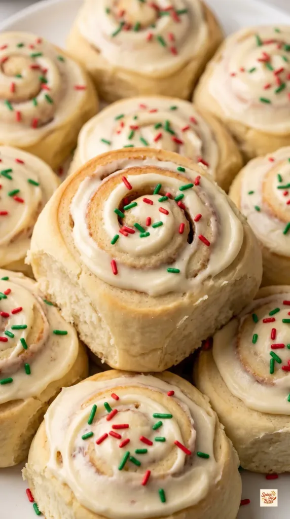Christmas Sugar Cookie Rolls