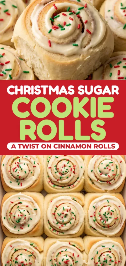 Christmas Sugar Cookie Rolls: A Fun Twist on Cinnamon Rolls