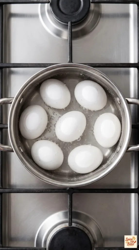 Step 1: Hard-Boil and Cool the Eggs