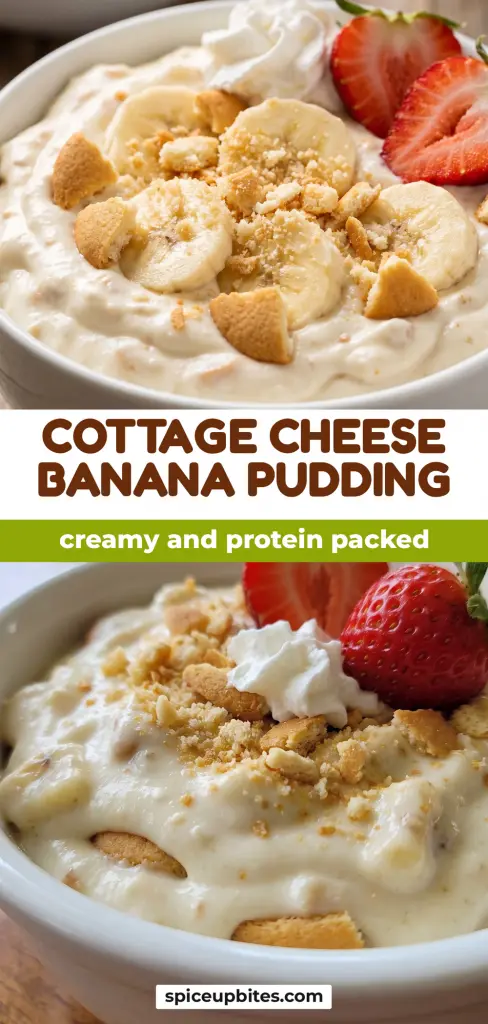 Creamy Cottage Cheese Banana Pudding Packed with Protein