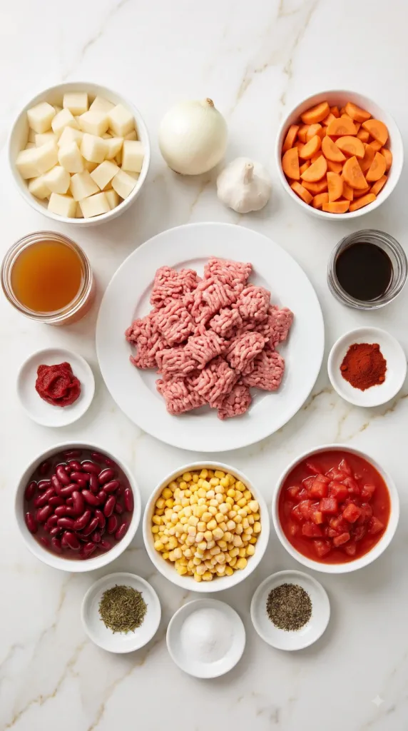 Ingredients for Crock Pot Shipwreck Stew