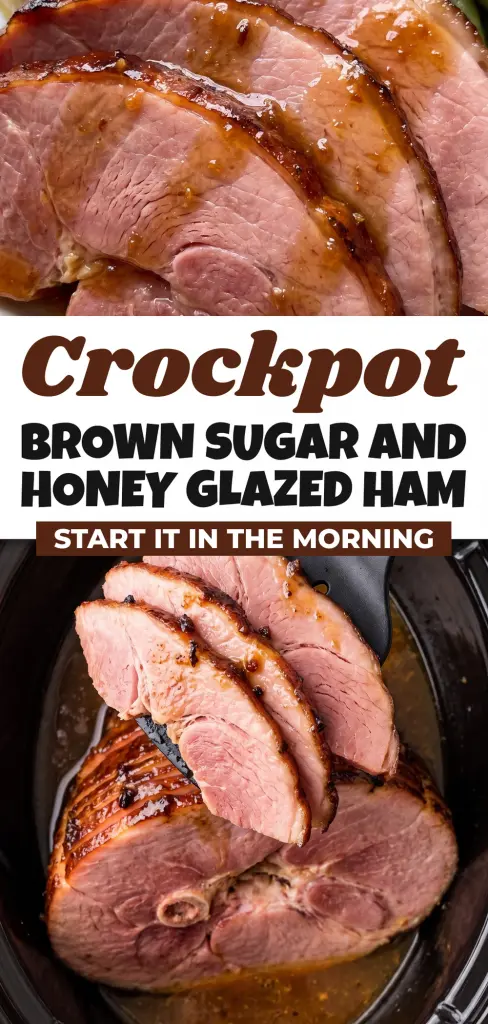 Crockpot Brown Sugar and Honey Glazed Ham &ndash; Start It in the Morning