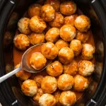 Crockpot Buffalo Chicken Meatballs