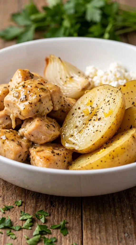 Why this Crockpot Greek Lemon Chicken works