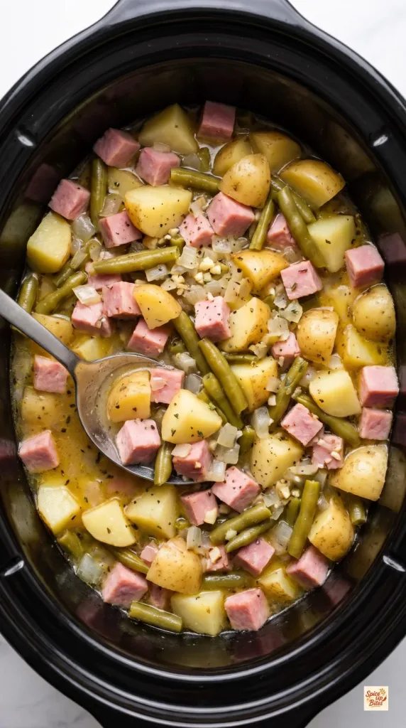 Crockpot Ham Green Beans Potatoes