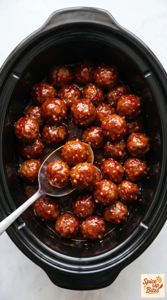 Crockpot Korean Gochujang Meatballs
