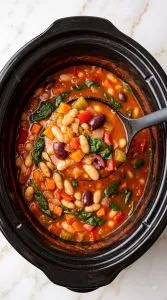 Crockpot Mediterranean White Bean Stew