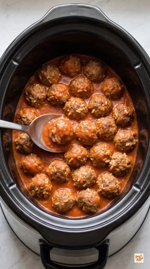 Crockpot Mexican Meatballs in Chipotle Sauce
