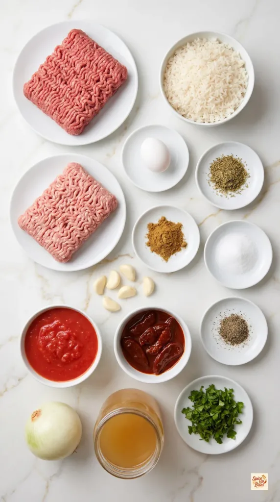 Ingredients for Crockpot Mexican Meatballs in Chipotle Sauce