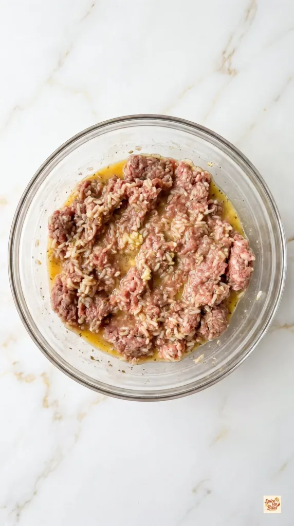 Step 1: Mix the Meatballs