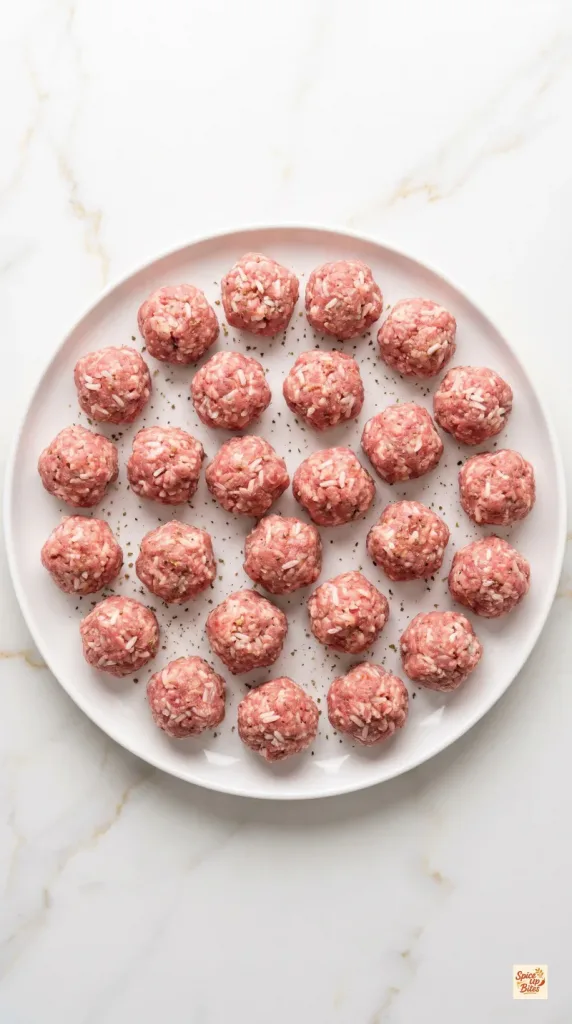 Step 2: Shape the Meatballs
