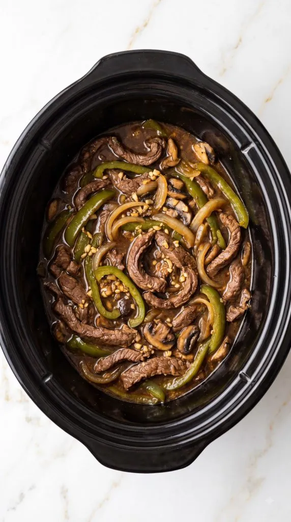 Step 4: Slow Cook the Beef and Veggies