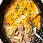 Crockpot Pierogi Kielbasa Casserole