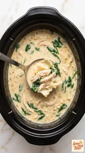 Crockpot White Lasagna Soup