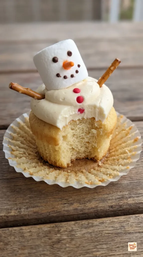 Why this Eggnog Snowman Cupcakes works