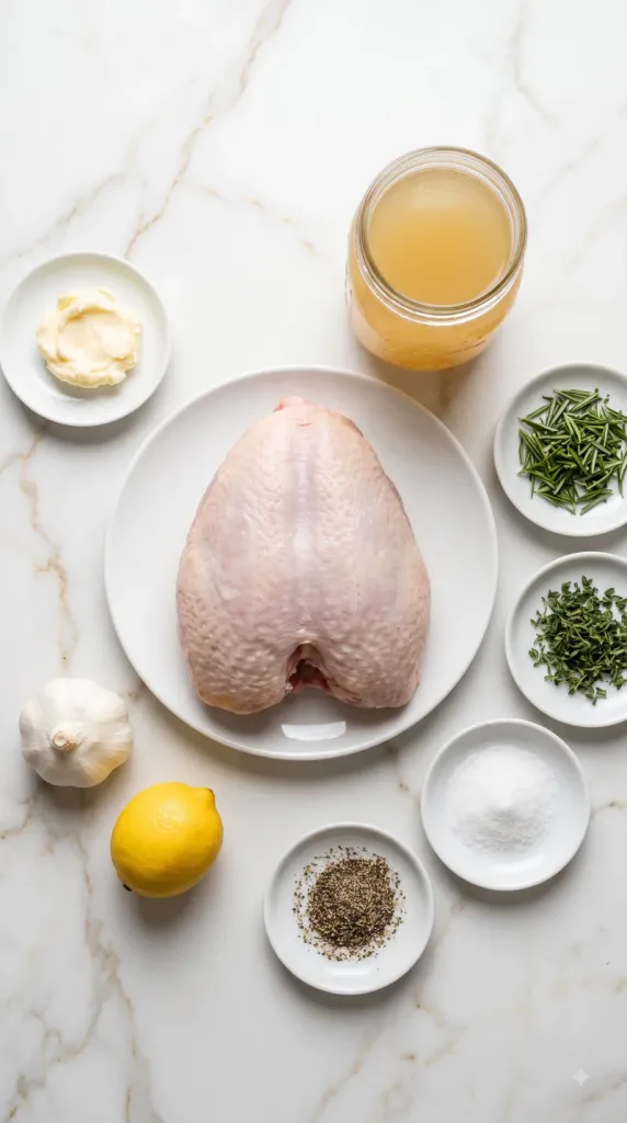 Ingredients for Garlic Herb Dutch Oven Turkey Breast