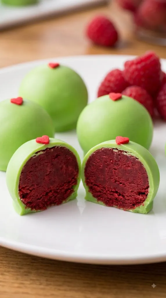 Grinch Oreo Balls (with Red Velvet Oreos)
