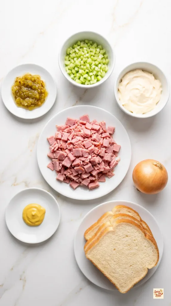 Ingredients for Ham Salad