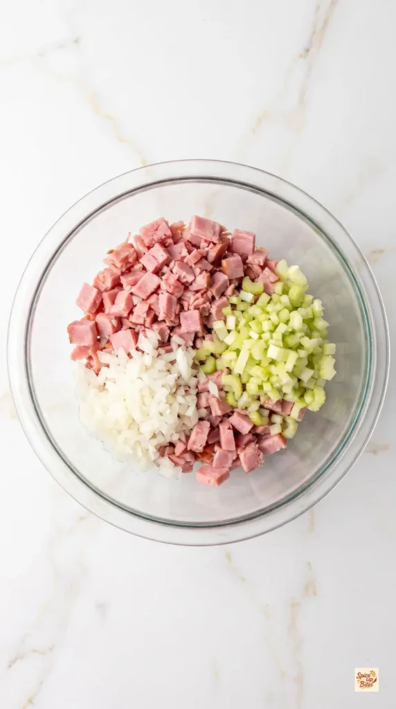 Step 1: Prepare the Ham and Vegetables