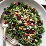 Healthy Chopped Christmas Salad - with Kale and Quinoa
