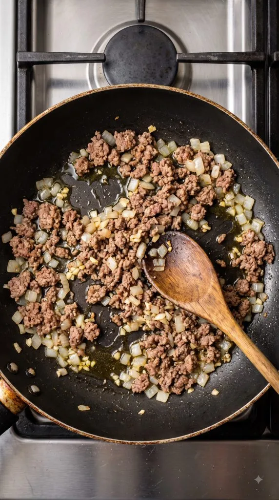 Step 2: Brown the Beef