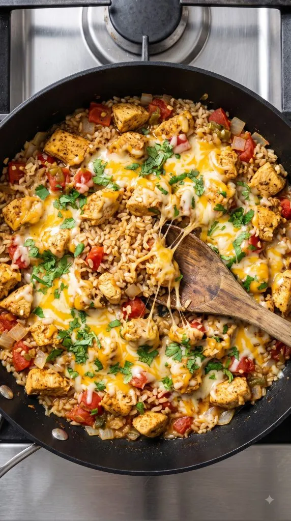 Step 4: Stir in the Rice and Cheese