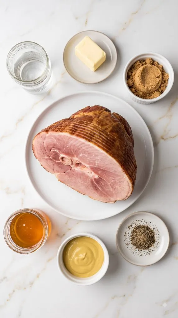 Ingredients for Honey Mustard Glazed Spiral Ham