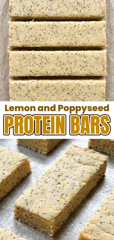 Lemon and Poppyseed Protein Bars: A Soft, Bakery-Style High Protein Dessert
