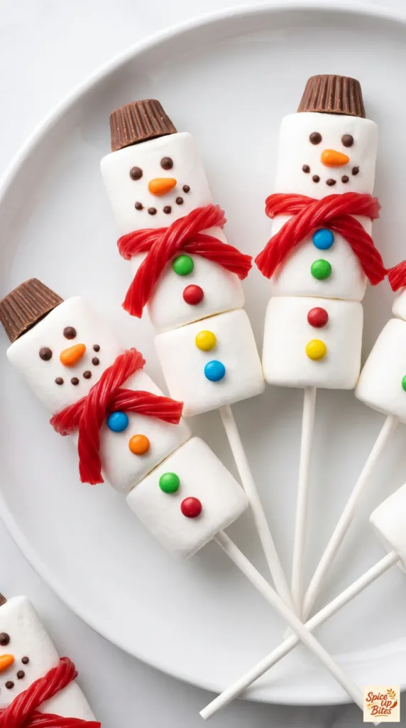 Marshmallow Snowman Pops