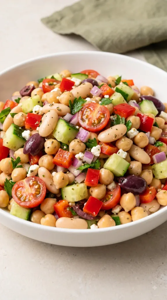 Mediterranean Dense Bean Salad
