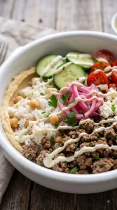 Mediterranean Ground Beef Bowls