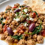Mediterranean Ground Beef Skillet