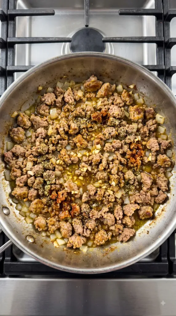 Step 3: Add the Garlic and Spices