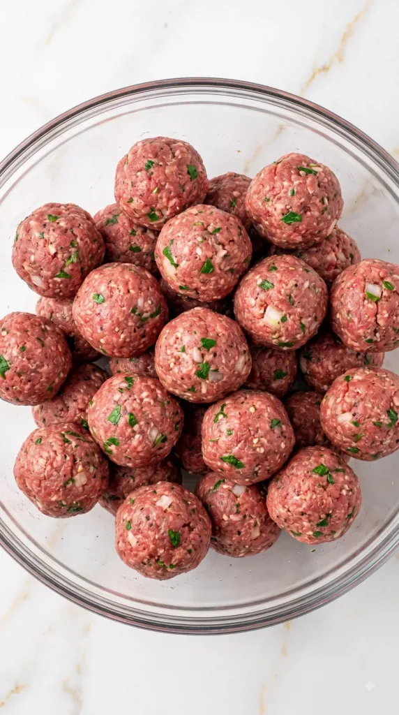 Step 3: Mix and Shape the Meatballs
