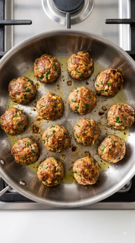 Step 4: Cook the Meatballs