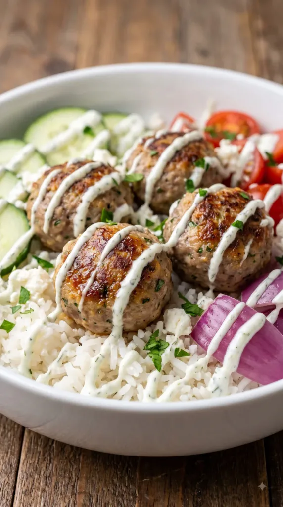 Why this Mediterranean Meatball Bowl works