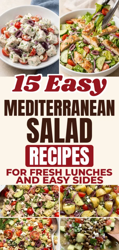 15 Easy Mediterranean Salad Recipes for Fresh Lunches and Easy Sides