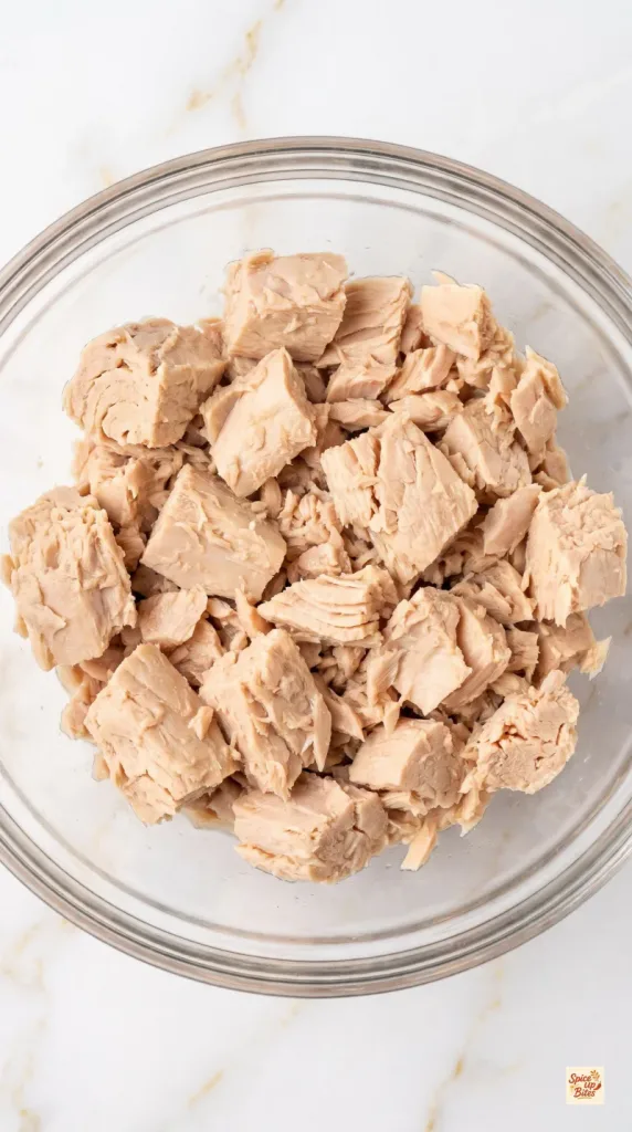 Step 2: Drain and Flake the Tuna