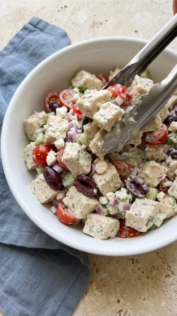 Mediterranean Tzatziki Chicken Salad